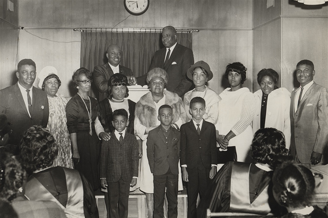 Members of Mount Olive Baptist Church pose for photo.