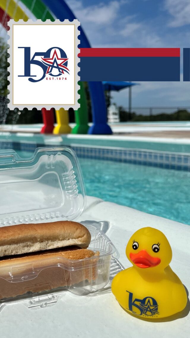 City of Arlington Aquatics is turning up the summer fun for Arlington's sesquicentennial with Dogs, Ducks & Dives, kicking off Thursday, June 4 at Randol Mill Family Aquatic Center and Bad Königshofen Family Aquatic Center.
 
To celebrate our milestone anniversary, we’re giving away a free, limited-edition Arlington150 rubber duck (while supplies last!) with each $1.50 hot dog purchased at a pool concession stand on Thursdays. 
 
These collectible ducks are available only during the Arlington150 celebration and make the perfect companion for summer splashing. Come hungry, bring the family, and dive into the fun as we mark 150 years of Arlington. Snag a hot dog, score a duck, and make a splash all season long!
#Arlington150