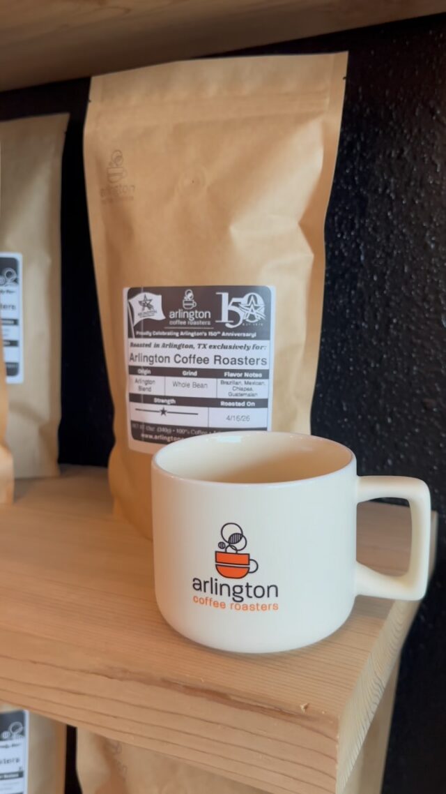 Coffee lovers have you tried Arlington Coffee Roasters special blend in honor of the city’s 150th anniversary? ☕️

It’s available all year and it’s the perfect medium roast, made right here in Arlington, to get you through the colder mornings.
#Arlington150