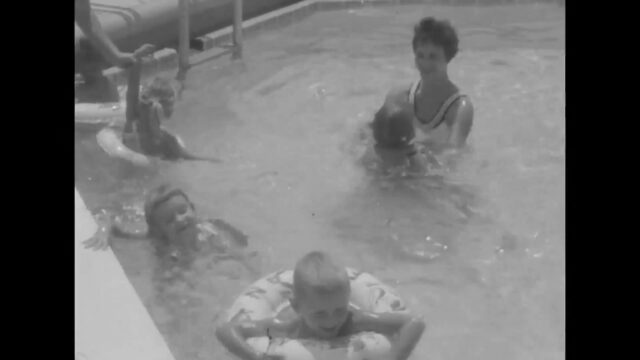 Pop quiz! We took a dive into the @UNTSpecColl and its NBC5/KXAS Television News Collection archives and found this city pool opening from July 12, 1959. Can you tell us which pool this is?

#Arlington150